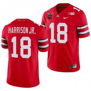 Men's Ohio State Buckeyes #18 Marvin Harrison Jr. Red NCAA 2023 Stitched College Football Jersey TUK8044XA